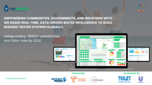 Jalmatrix, backed by Credynova, Mechwat Technologies, and Thummar Technologies under the Unilever-mentored Toilet Board Coalition accelerator, enables transparent, real-time, GIS-based water quality monitoring — transforming water intelligence into result-based climate finance and accelerating SDG impact.