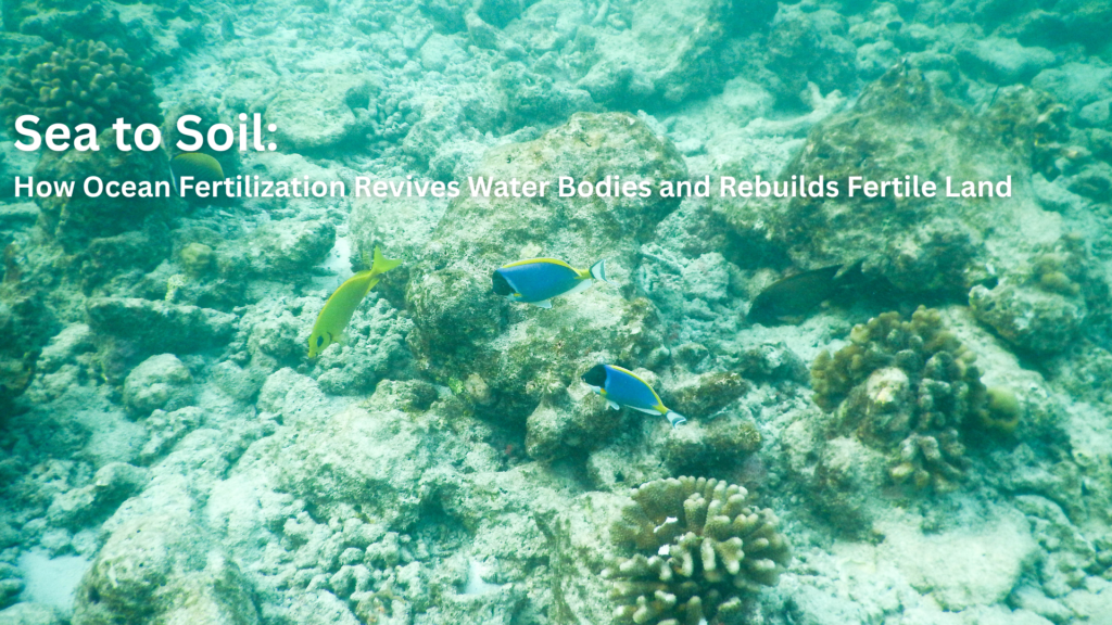 When we think about saving the planet, we often focus on what’s happening on land — planting trees, protecting soil, restoring rivers. But what if one of the most powerful tools for regenerating Earth’s ecosystems lies deep in the ocean? That’s the surprising promise of ocean iron fertilization (OIF) — a method that involves adding trace amounts of iron to certain parts of the ocean to spark blooms of phytoplankton, the microscopic plants that form the foundation of marine life. These tiny organisms may be invisible to the eye, but they’re mighty: they pull carbon out of the atmosphere, feed the ocean food web, and — as it turns out — may also help rejuvenate freshwater systems, forests, and even farmland. Let’s explore how something that starts out in the middle of the ocean could ripple all the way back to our soils, rivers, and skies.